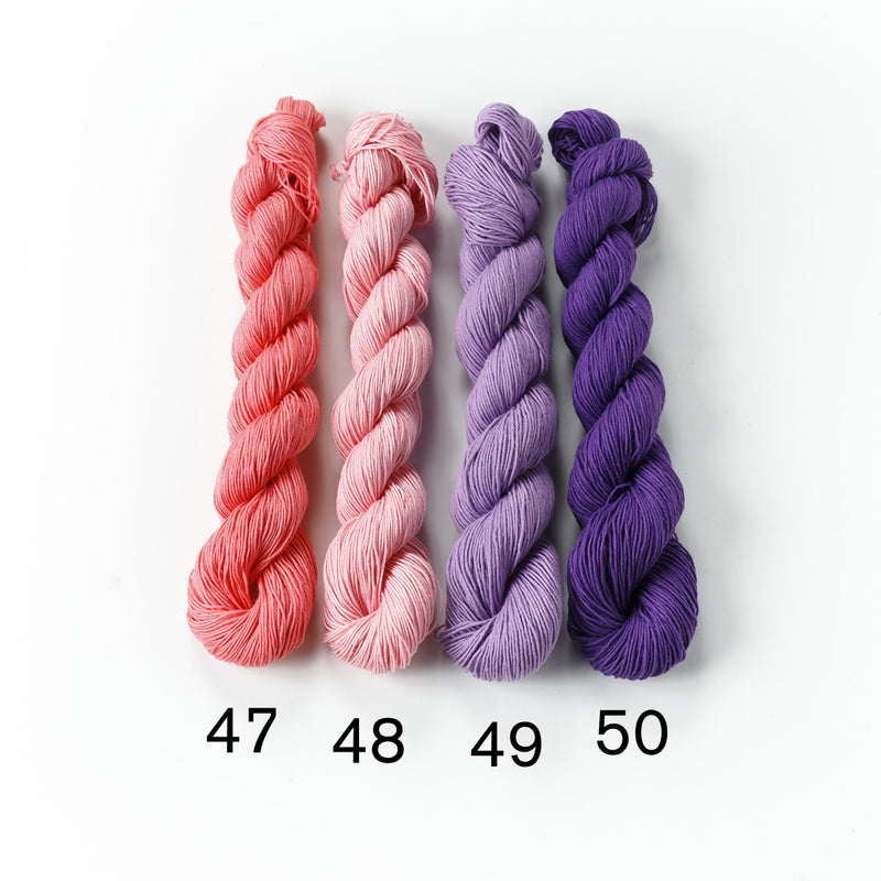 刺し子糸【ピンク・紫系統】（47番〜50番）